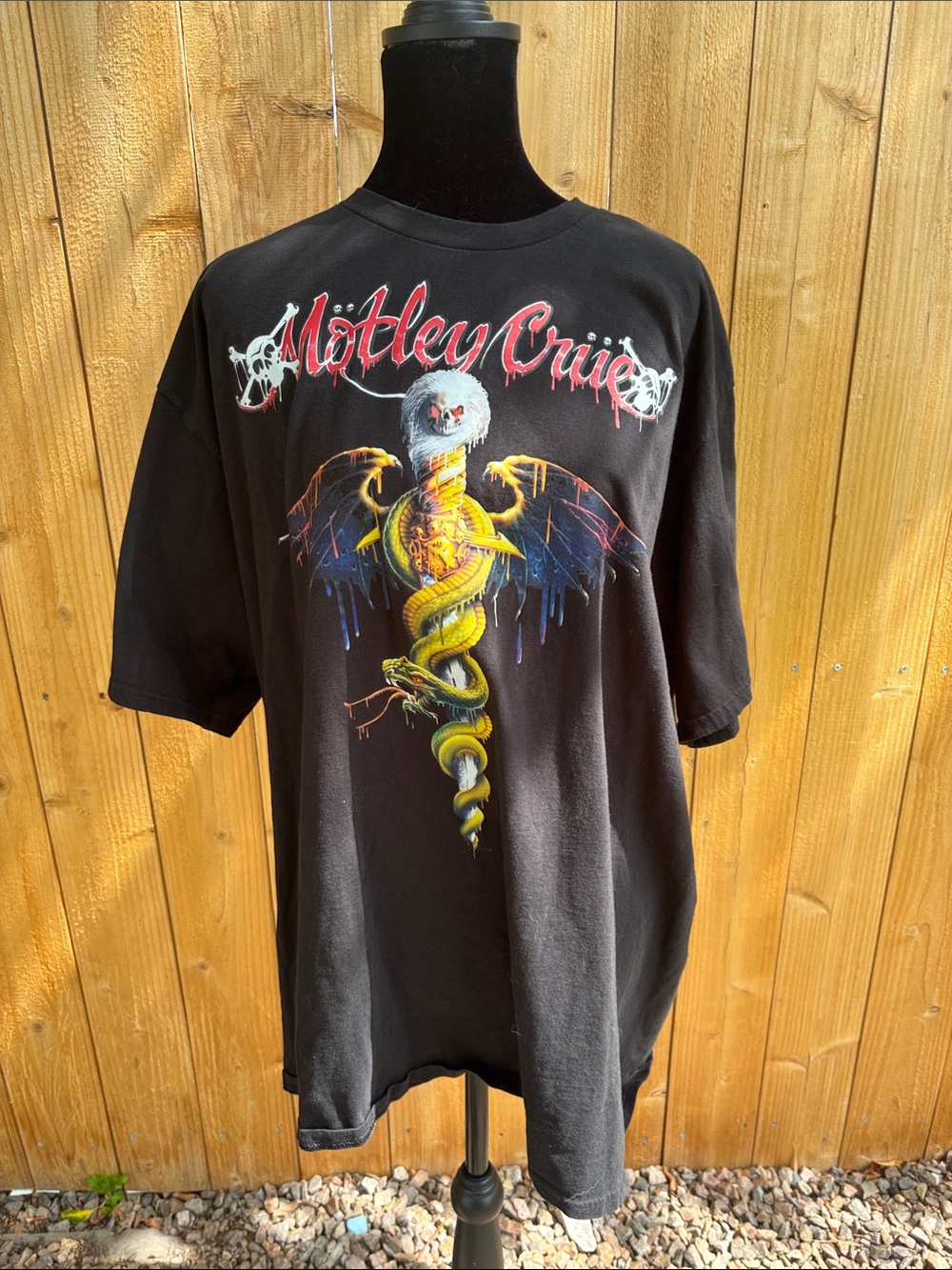 Vintage Motley Crue Y2K reprint band shirt